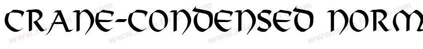 Crane-Condensed Normal字体转换